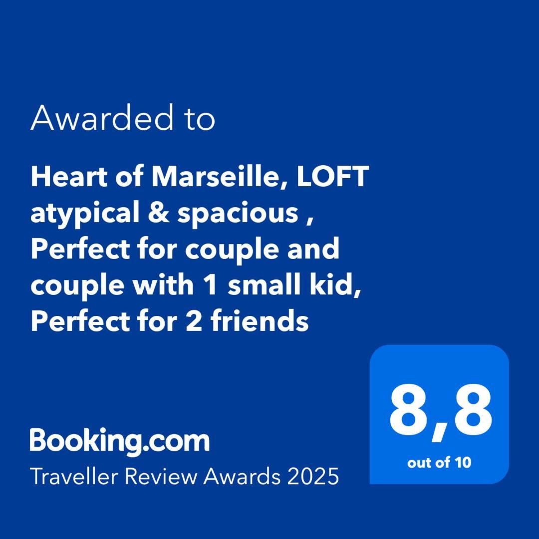 Heart Of Marseille, Loft Atypical & Spacious , Perfect For Couple And Couple With 1 Small Kid, Perfect For 2 Friends *